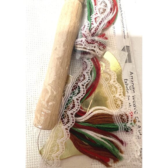 Holiday Time Angel Ornament Kit With Peppermint Heart Cross-Stitch Design - Picture 4 of 4